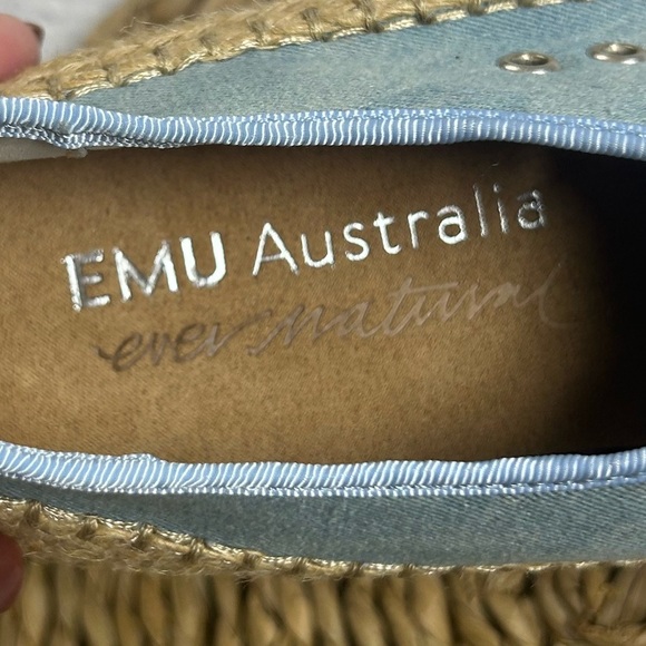 NWT Emu Australia “Ever Natural” Ladies Chambray Fashion Sneakers. Size 10. - Picture 3 of 12